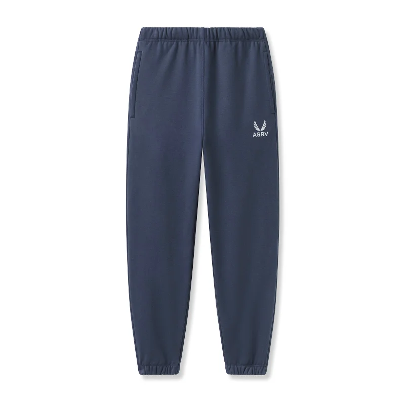 0655. Tech-Terry™ Oversized Sweats - Navy ""Emblem""