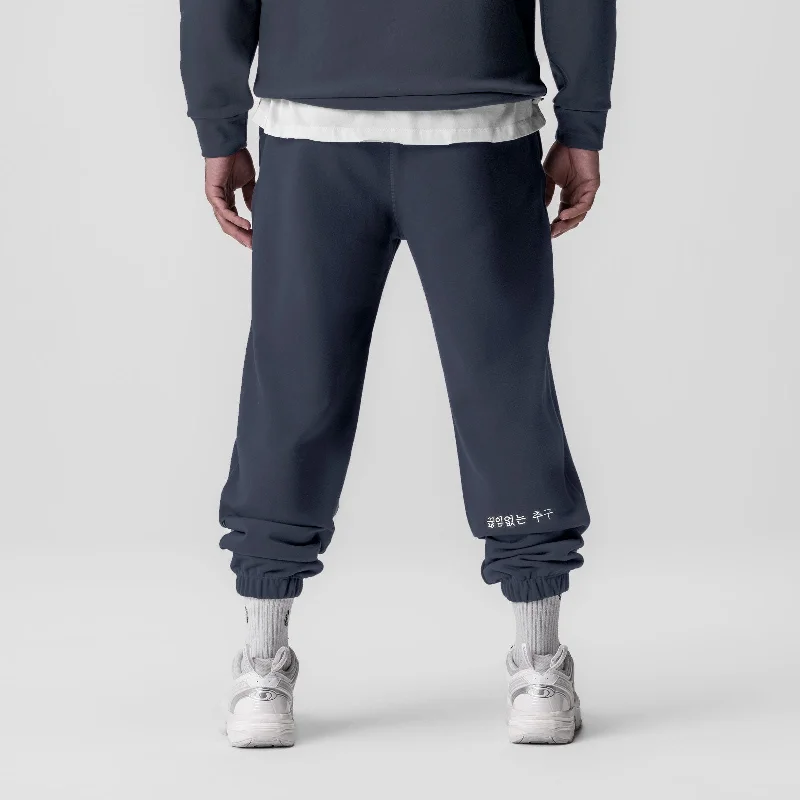 0655. Tech-Terry™ Oversized Sweats - Navy ""Emblem""