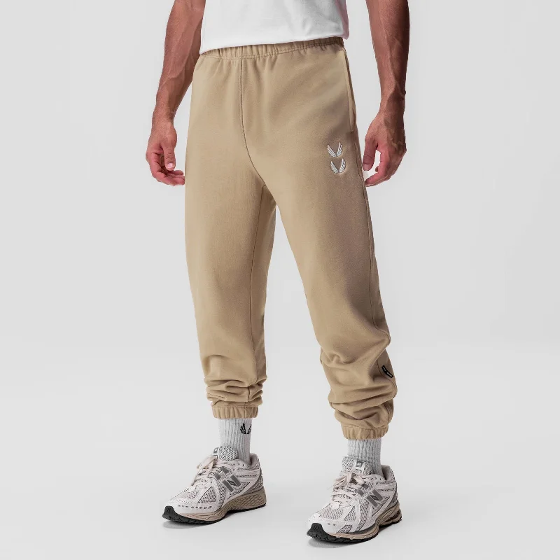 0655. Tech-Terry™ Oversized Sweats - Khaki ""Stacked Wings""