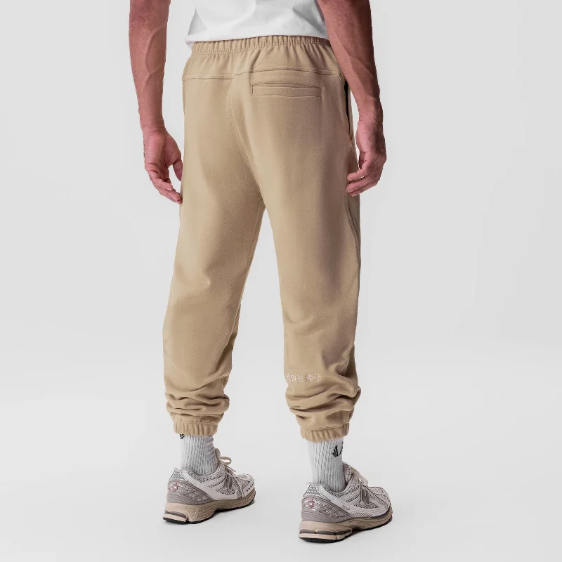 0655. Tech-Terry™ Oversized Sweats - Khaki ""Stacked Wings""