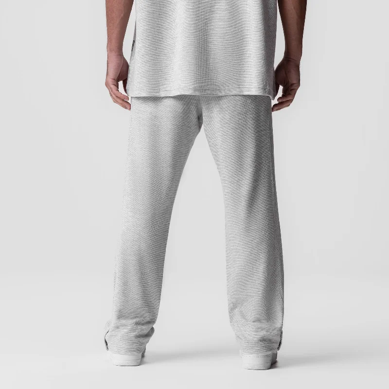 0957. Waffle Knit Relaxed Sweatpant - Heather Grey