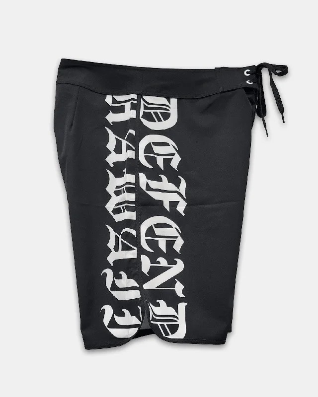 HAWAI'I KINE TINGS Black Boardshort