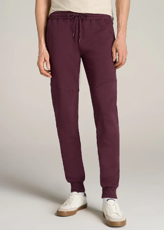 Wearever Fleece Joggers for Tall Men in Maroon