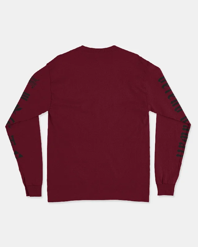 OLDE ICONS Burgundy Longsleeve