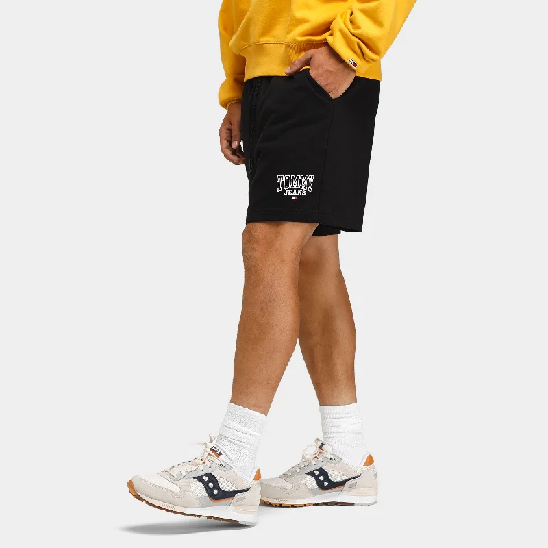 Tommy Jeans Collegiate Logo Sweat Shorts / Black