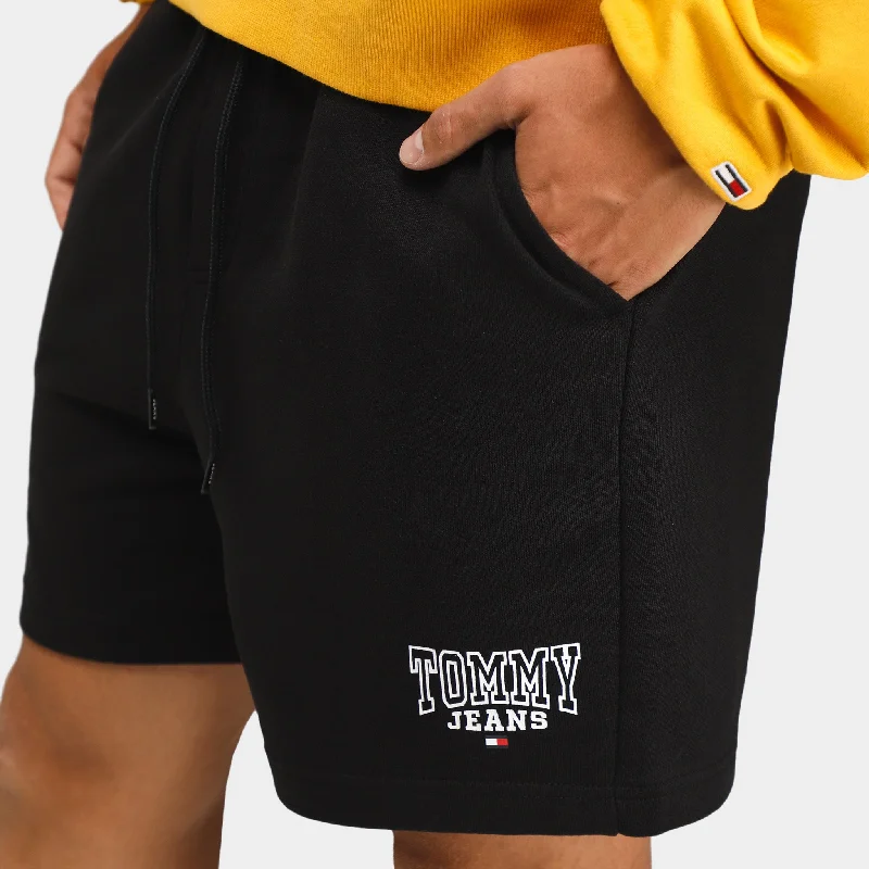 Tommy Jeans Collegiate Logo Sweat Shorts / Black