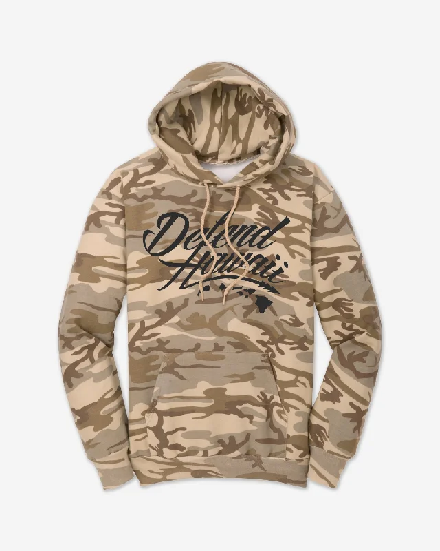 WILDSTYLE LOGO Brown Camo Pullover Hoodie