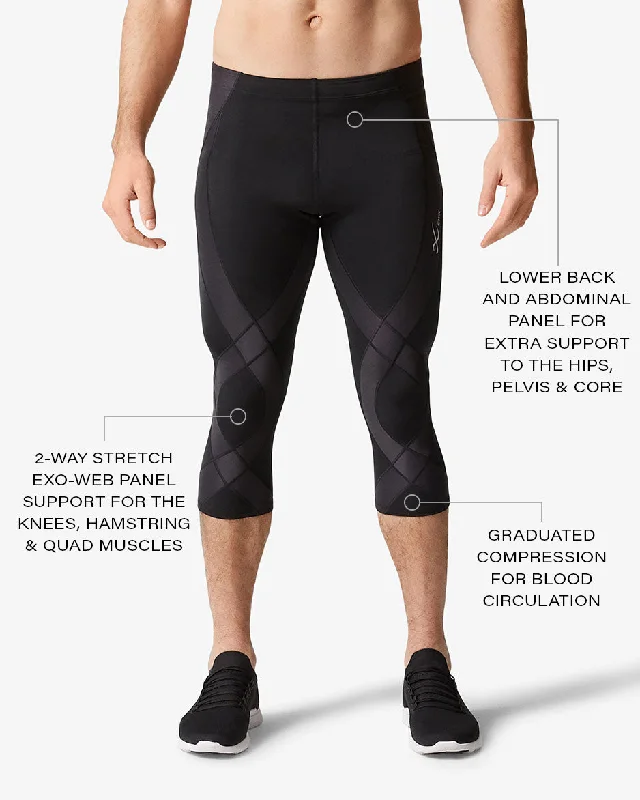 Endurance Generator Joint & Muscle Support 3/4 Compression Tight: Men's Black