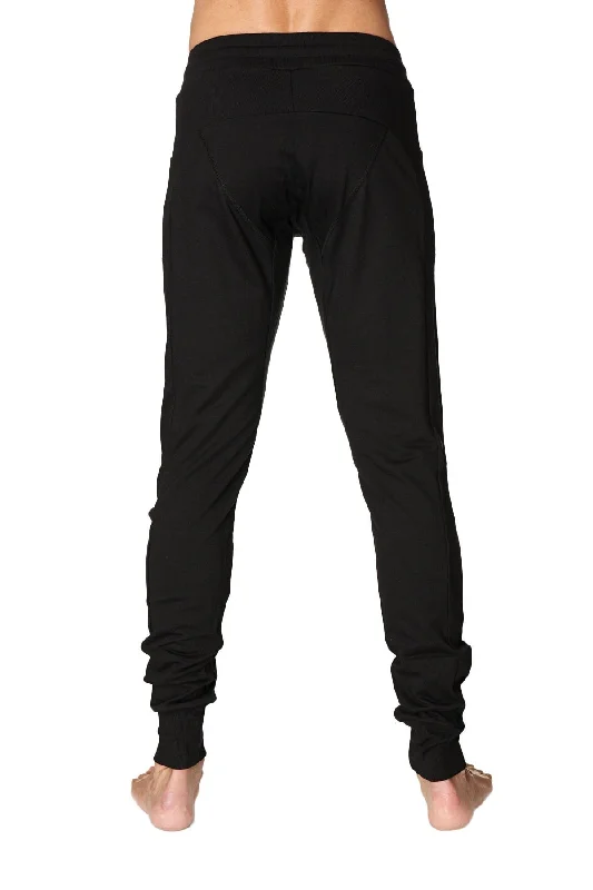 Long Cuffed Jogger & Yoga Sweat Pants (Black)