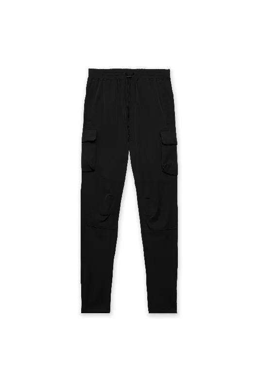 MEN'S PERFORMANCE TECH CARGO JOGGERS - JET BLACK