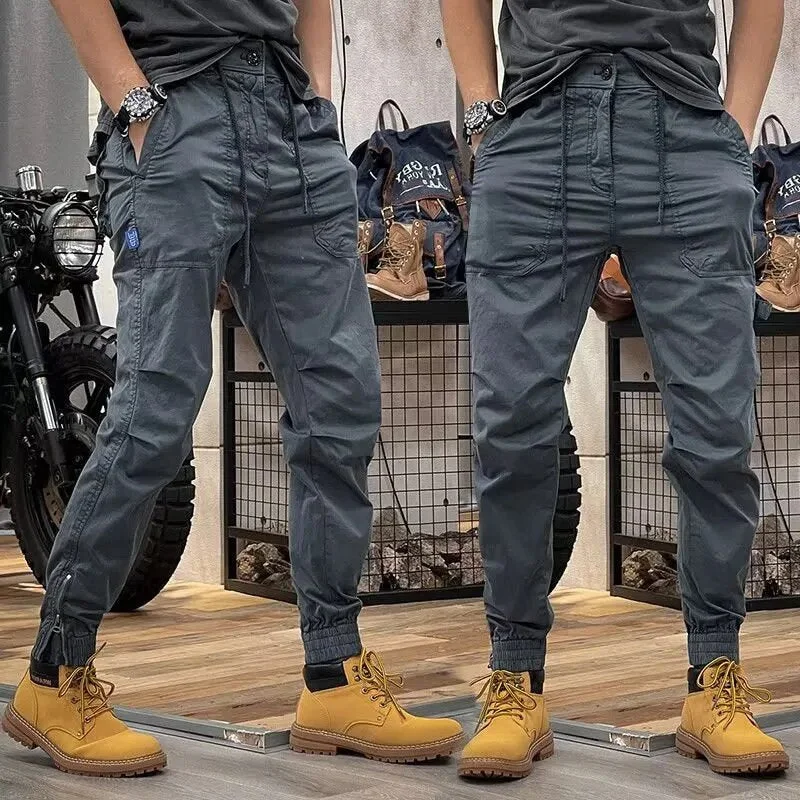 Navy Trousers Tactical Military Cargo Pants for Men ( Pack of 2 )