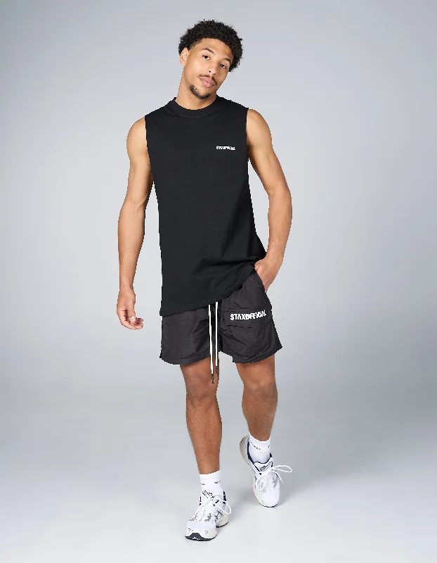 Mens Triple S Nylon Shorts - Black