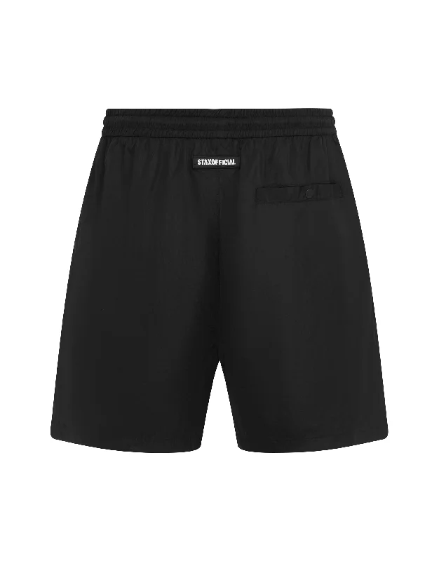 Mens Triple S Nylon Shorts - Black