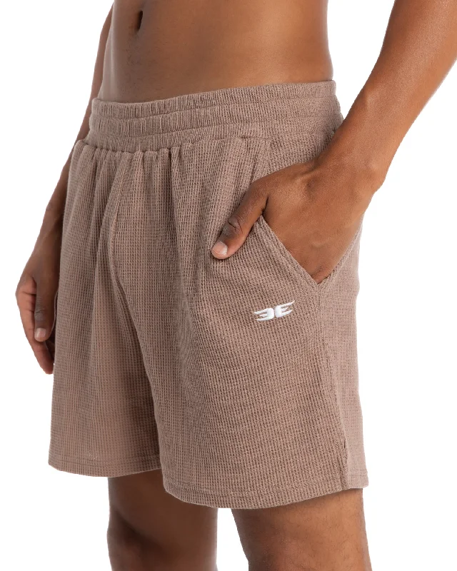 Waffle Shorts - Brown