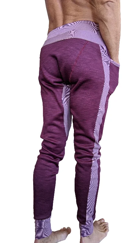 **Winter Edition** Performance Fleece Long Cuffed Jogger & Yoga Sweat Pants (Plum Purple)