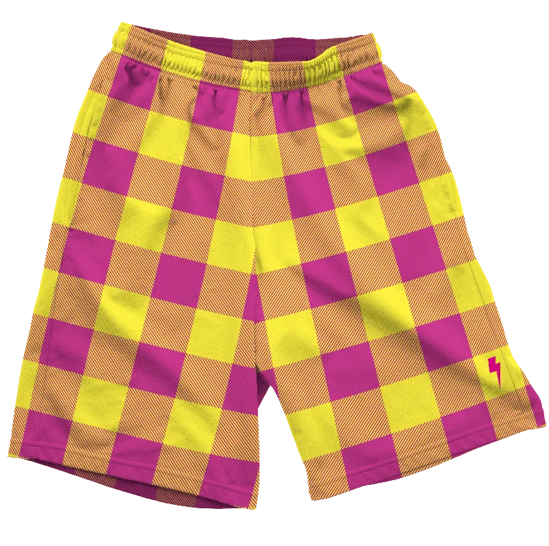 Neon Pink & Yellow  Shorts