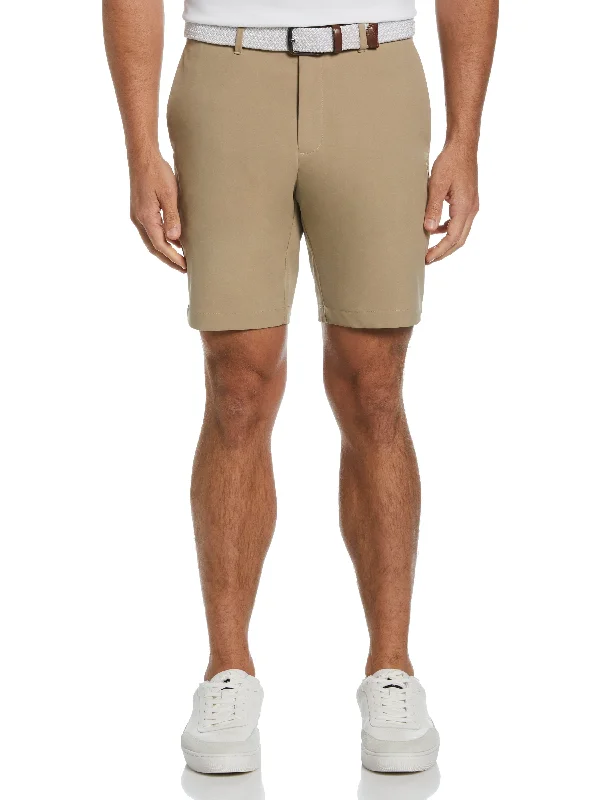 Men's Flat Front Solid Golf Shorts