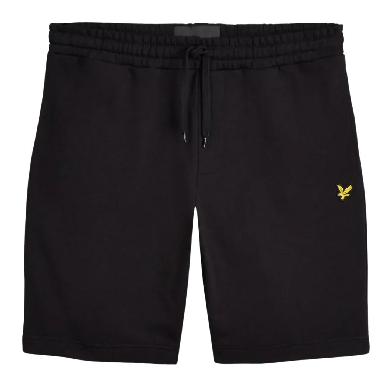 Lyle Scott Plain Jet Black Sweat Shorts