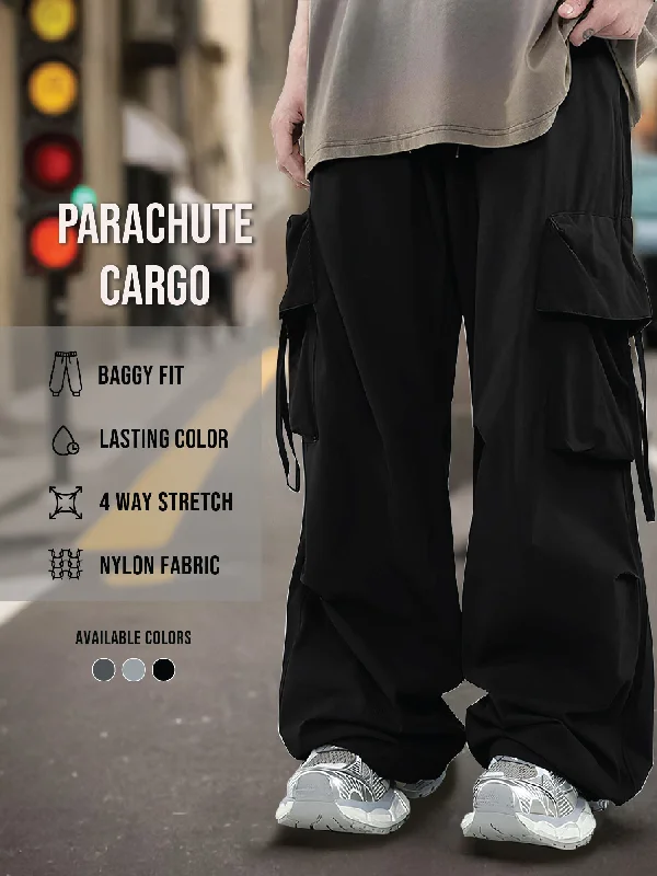 Parachute Umbrella Pocket Black Cargo