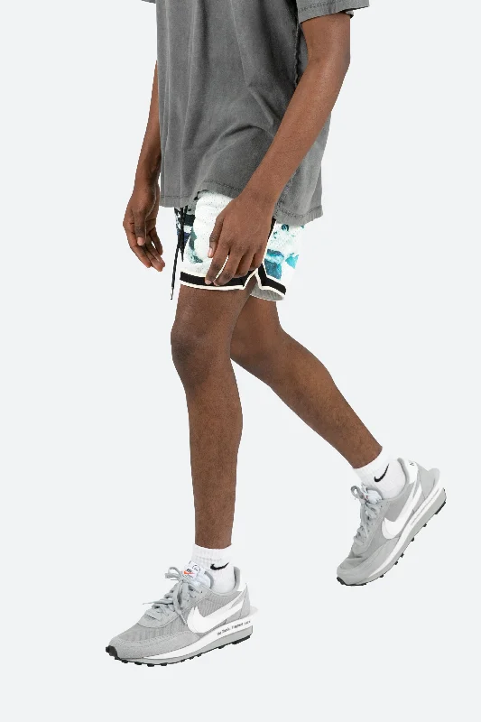 Wave Basketball Shorts - Blue/White