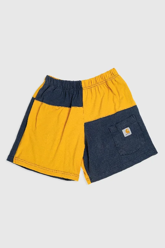 Unisex Rework Carhartt Patchwork Tee Shorts - S