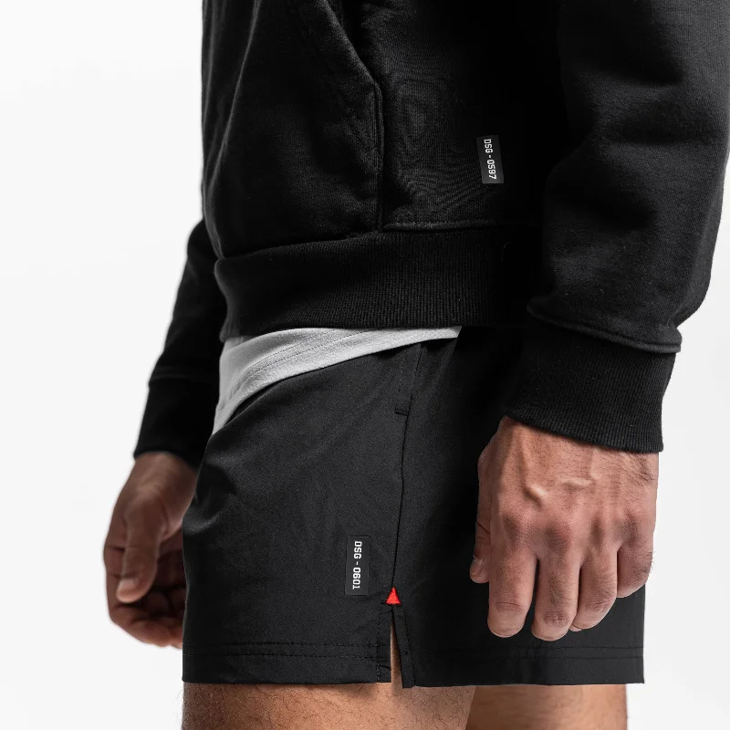 0601. Vintage 5"" Training Short - Black (OG)