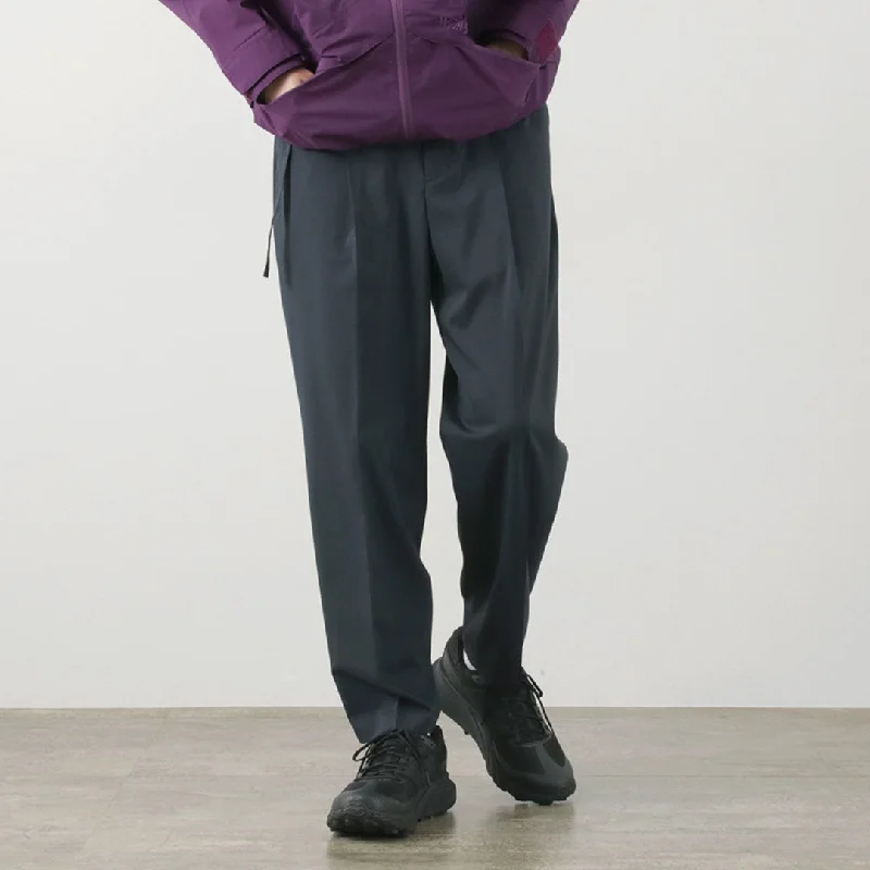 WHITE MOUNTAINEERING（ホワイトマウンテニアリング） 1タック ベルテッドパンツ / メンズ ボトムス イージーパンツ 総ゴム ウエストゴム 日本製 テーパード 1TUCK BELTED PANTS Repose Wear