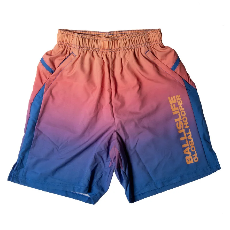 Global Hooper Performance Shorts in Sunset Orange