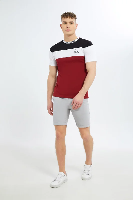 Men Grey Pull-On Short